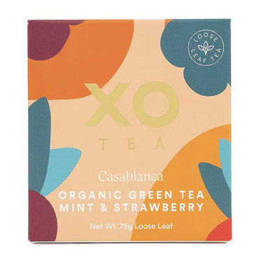 XO Tea Green Tea, Mint and Strawberry Organic 25 bags